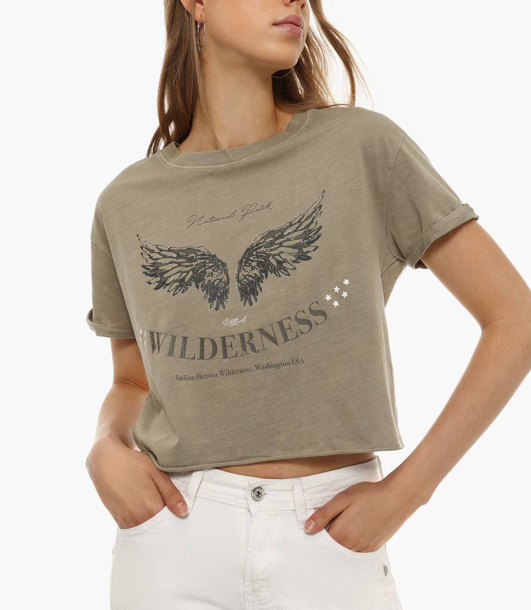 Moudda Lefties - T-Shirt Jersey - Acid Wash Imprimé Fille D4 - Tunisie 5