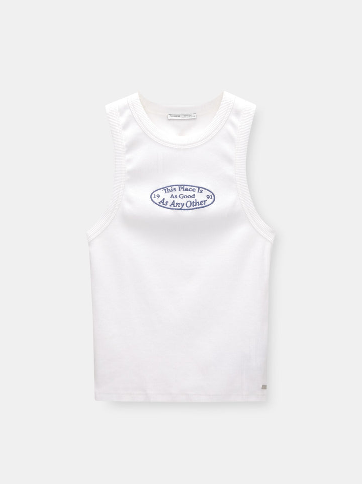 Moudda PULL & BEAR - Top Mesa Pacific Lavé Brodé - Tunisie 1