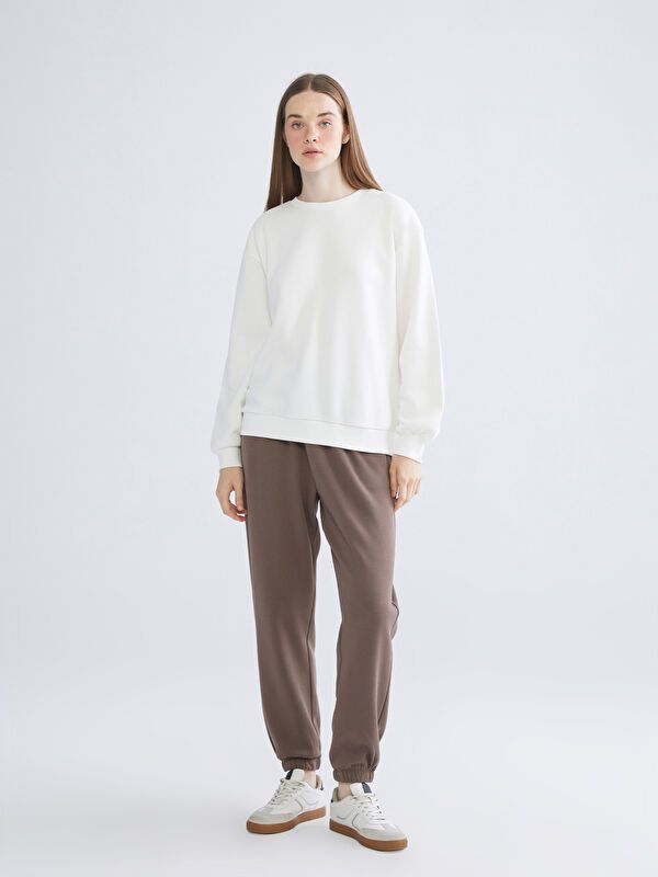 Moudda LC Waikiki - Sweatshirt en jersey Femme Ecru - Tunisie 2