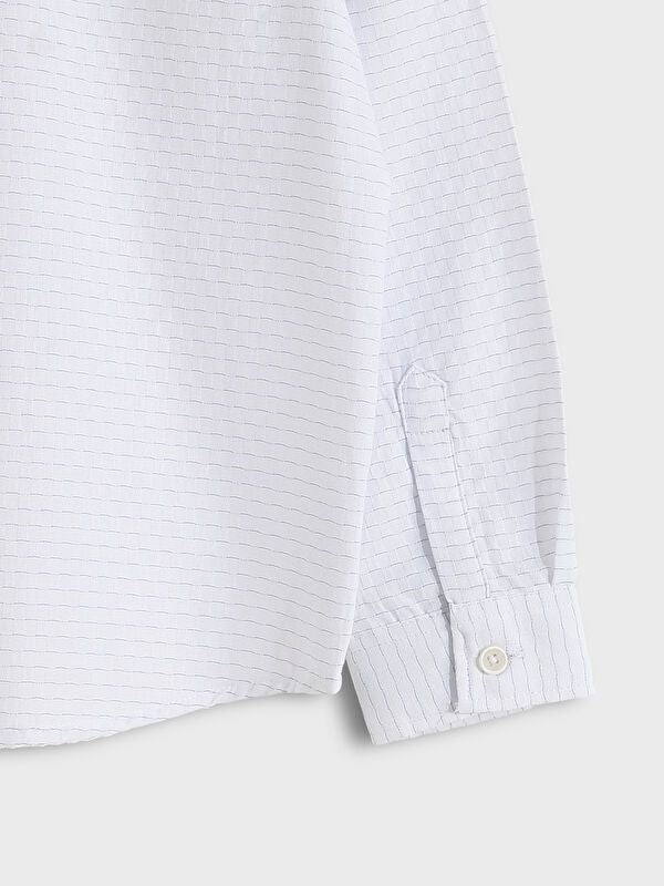 Moudda LC Waikiki - Chemise tissée manches longues Garçon Ecru - Tunisie 3