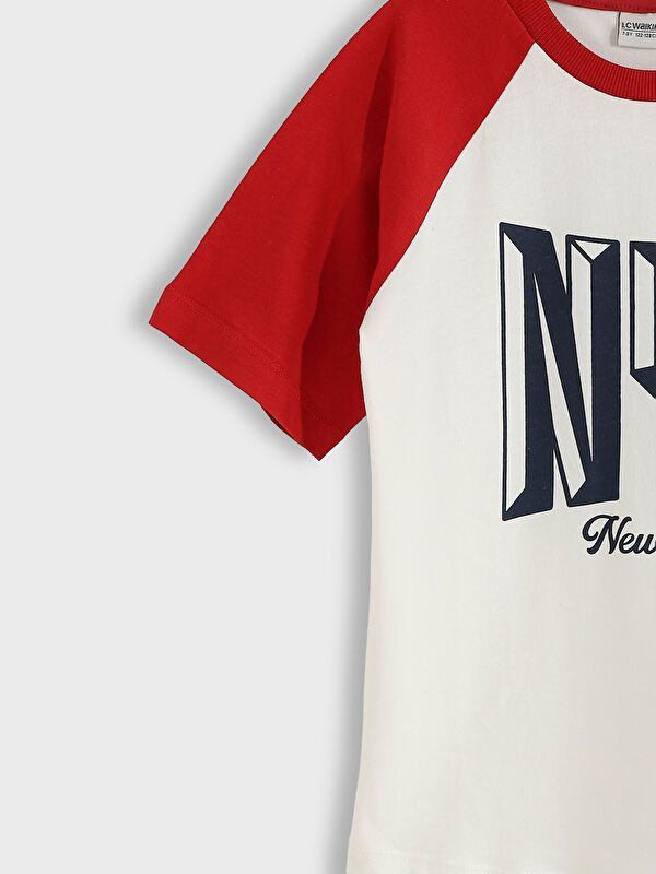 Moudda LC Waikiki - T-shirt en jersey manches courtes Garçon Ecru - Tunisie 3