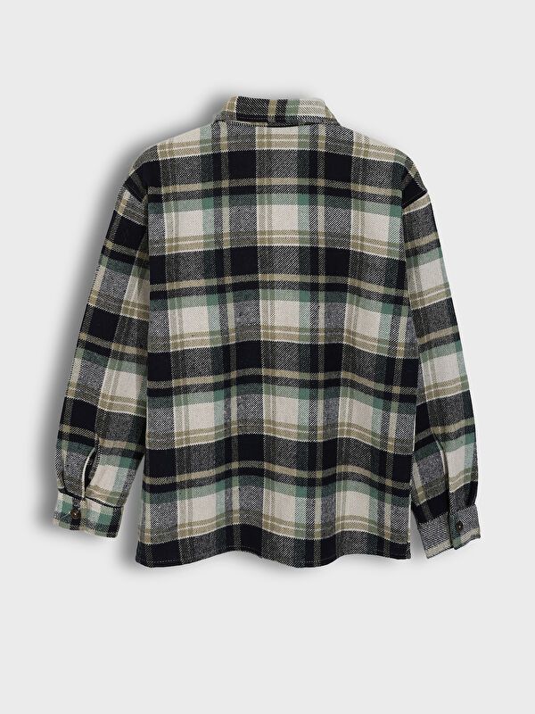 Moudda LC Waikiki - Chemise tissée manches longues Garçon Carreaux vert terneux - Tunisie 2