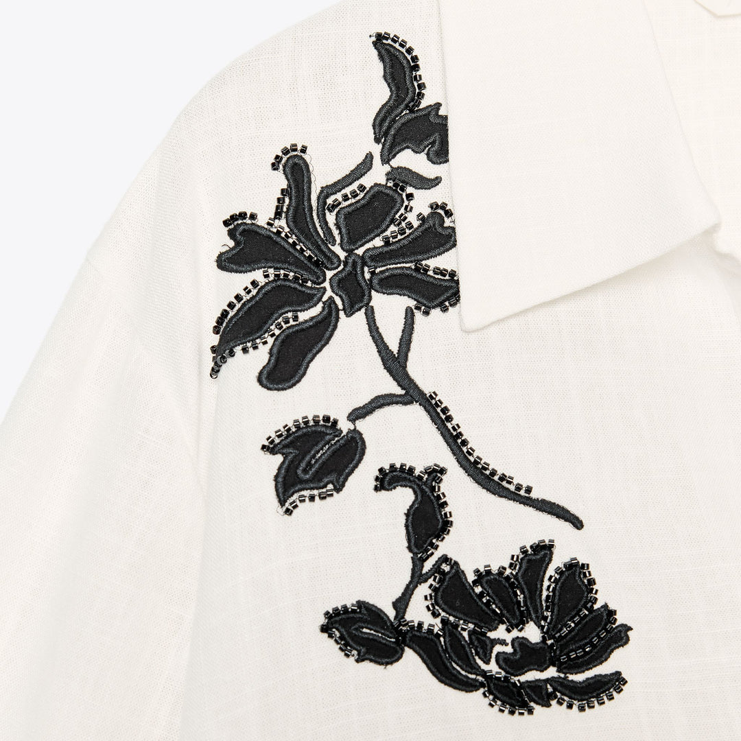 Moudda ZARA - Chemise - Broderie Positionnée - Tunisie 3