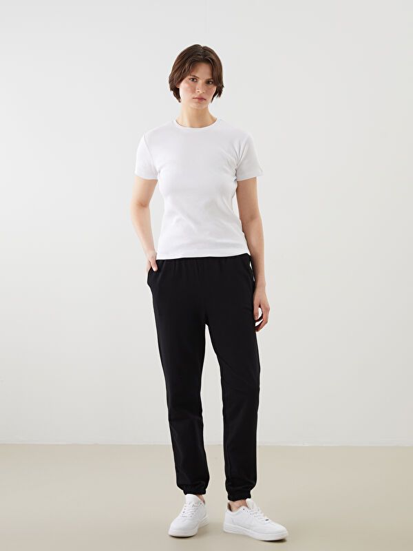 Moudda LC Waikiki - Pantalon jersey Femme Noir - Tunisie 1