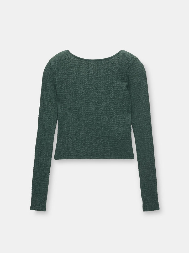 Moudda PULL & BEAR - Body Manches Longues Texturé Encolure Dos - Tunisie 3