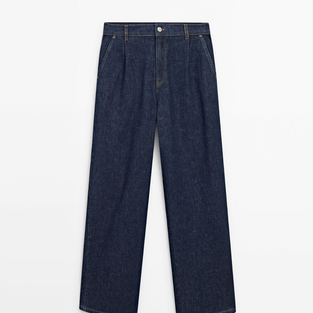 Moudda Massimo Dutti - Jean taille haute jambe large plissé - Tunisie 2