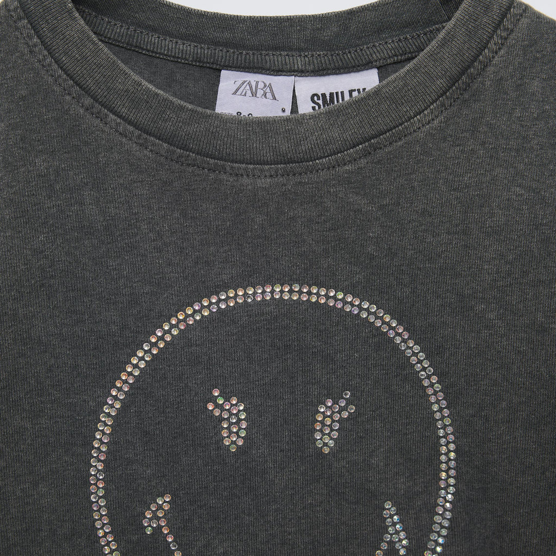 Moudda ZARA - T-shirt Smiley strassé - Tunisie 3
