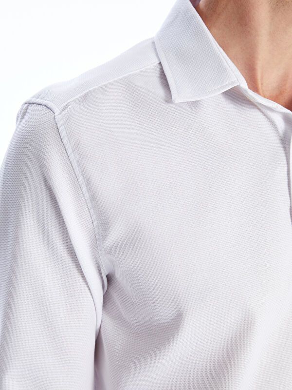 Moudda LC Waikiki - Chemise tissée manches longues Homme Buxe blanc - Tunisie 3