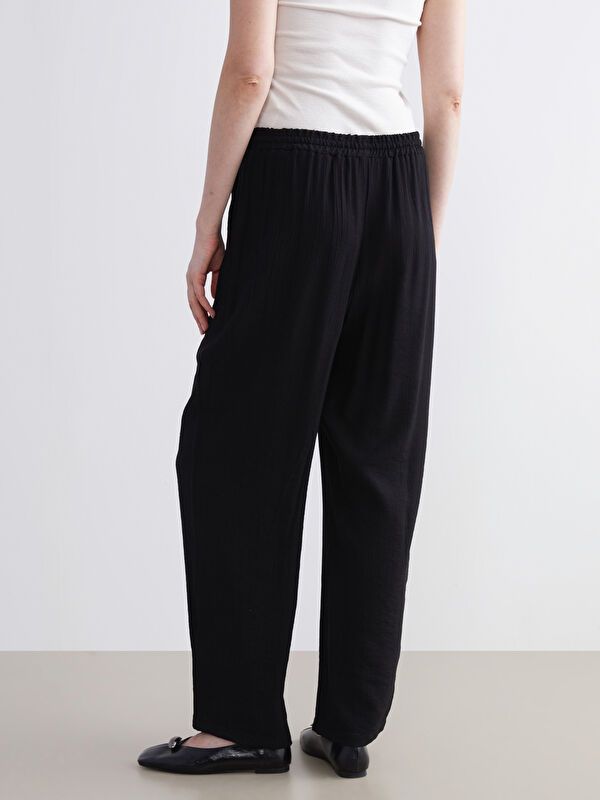 Moudda LC Waikiki - Pantalon tissé fin Femme Noir - Tunisie 4