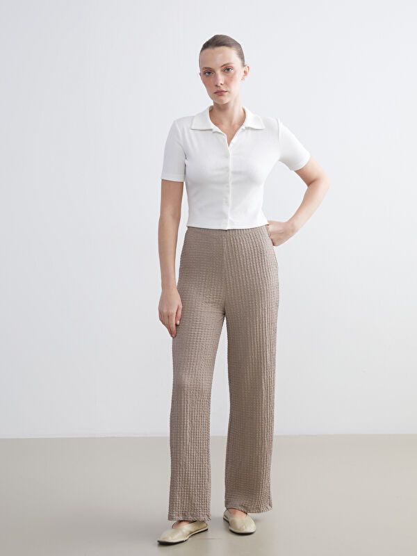 Moudda LC Waikiki - Pantalon jersey Femme Beige - Tunisie 1