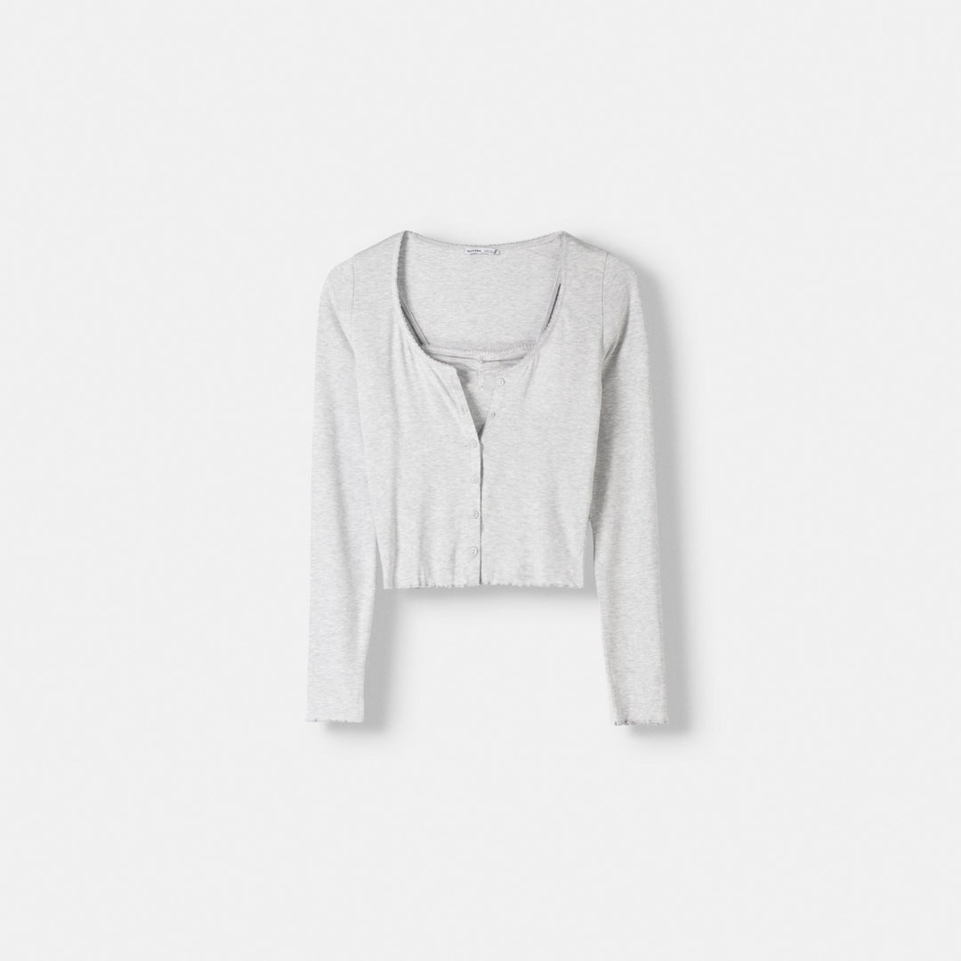 Moudda BERSHKA - Veste manches longues coordonnée haut – ensemble - Tunisie 1