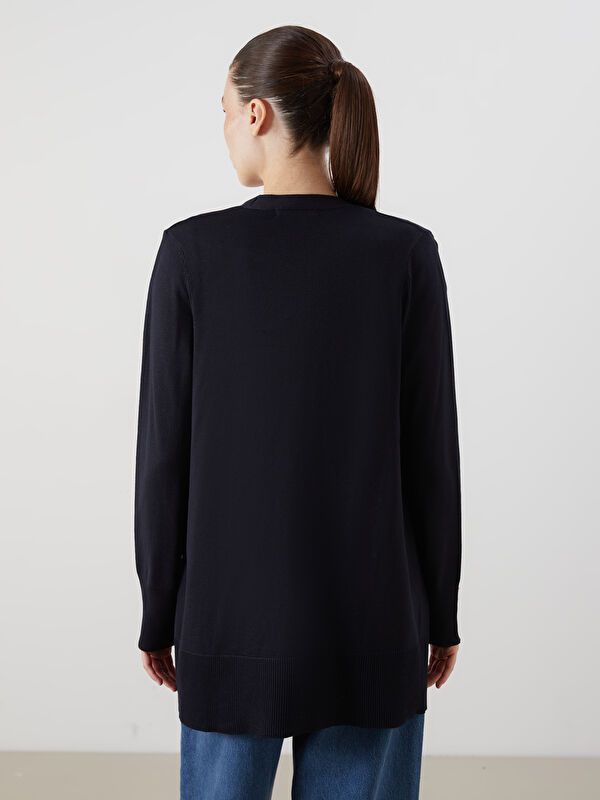 Moudda LC Waikiki - Cardigan fin en tricot Femme Marine - Tunisie 4