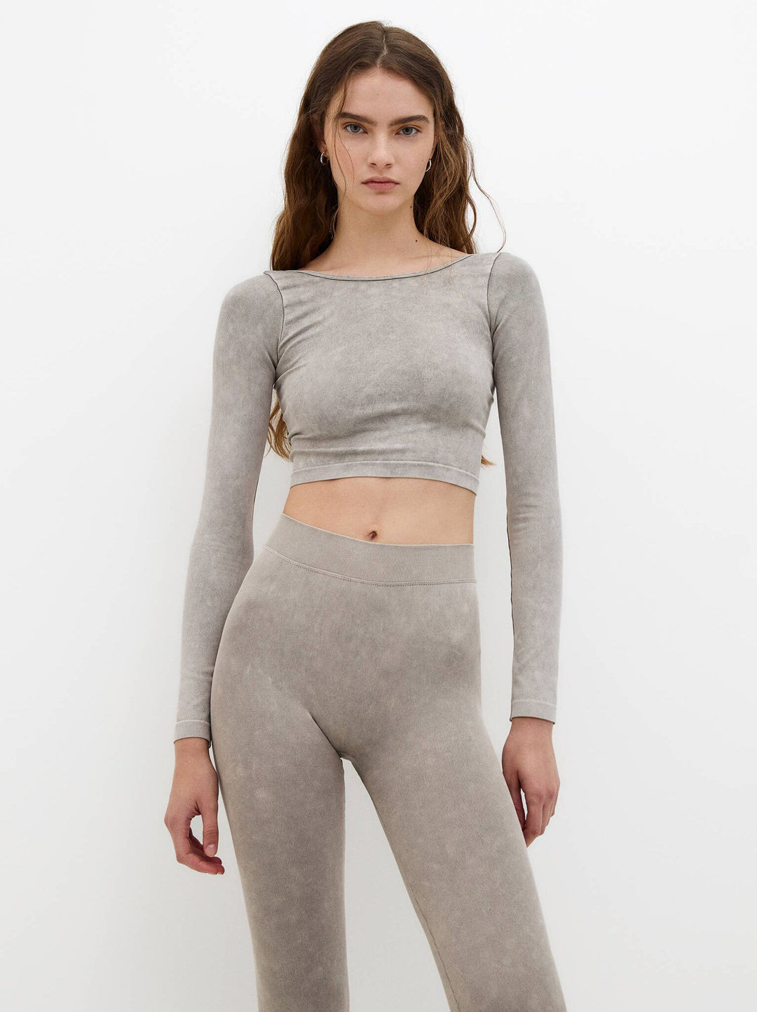 Moudda PULL & BEAR - T-Shirt Seamless Manches Longues Dos Ouvert - Tunisie 7