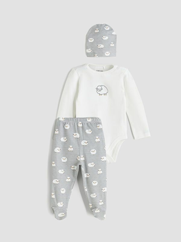 Moudda LC Waikiki - Ensemble nouveau-né Garçon Ecru - Tunisie 1