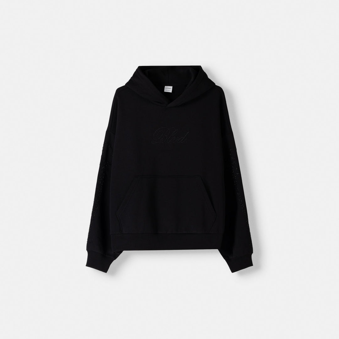 Moudda BERSHKA - Sweat molletonné à capuche boxy court manches ornées - Tunisie 1