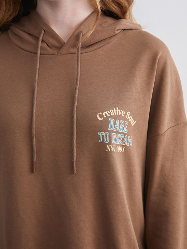 Moudda LC Waikiki - Sweatshirt en jersey Femme Brun - Tunisie 3