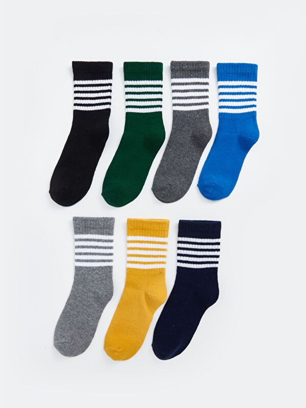 Moudda LC Waikiki - Chaussettes courtes Garçon Fil mélangé teint - Tunisie 1