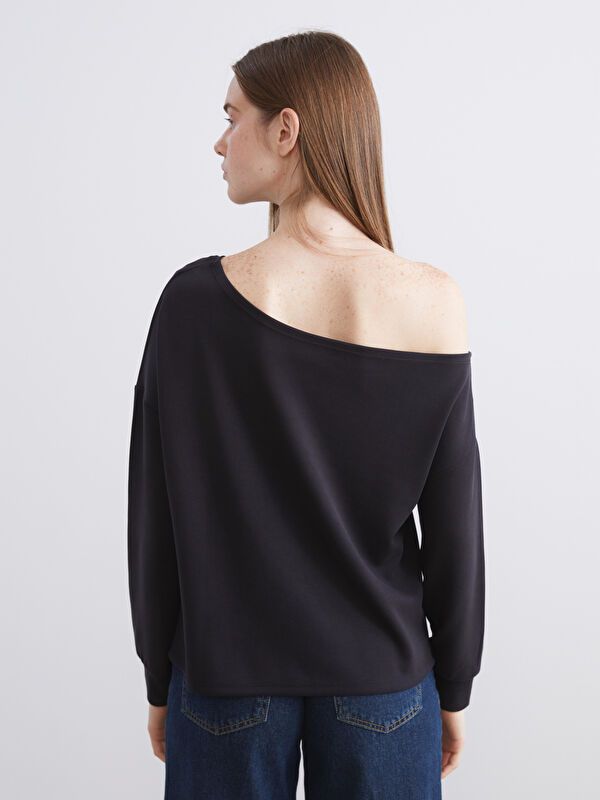 Moudda LC Waikiki - Sweatshirt en jersey Femme Noir - Tunisie 4