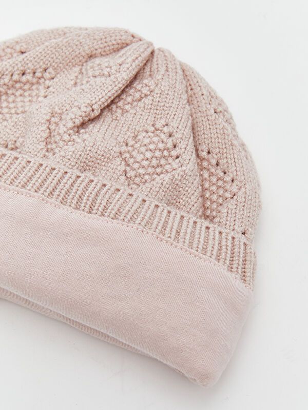 Moudda LC Waikiki - Bonnet tricot Fille Rose poudre - Tunisie 3