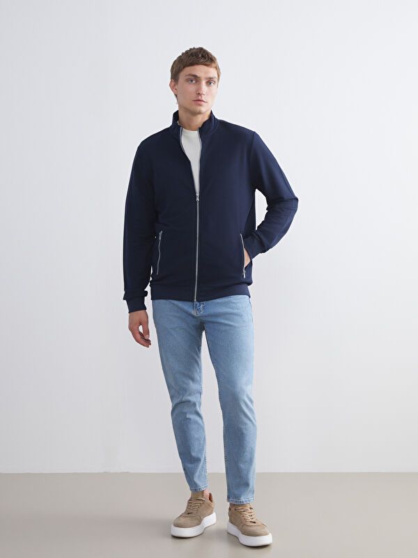 Moudda LC Waikiki - Cardigan jersey basique Homme Marine - Tunisie 2