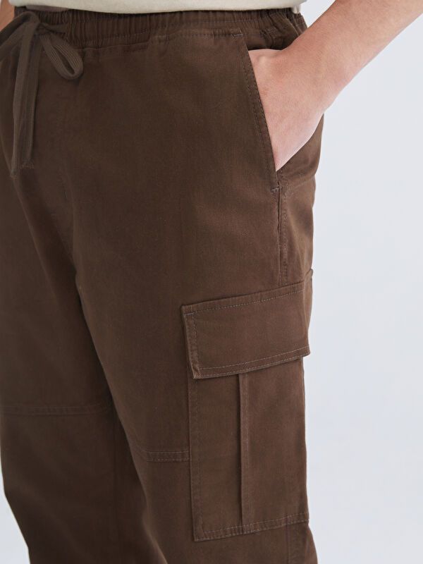 Moudda LC Waikiki - Pantalon cargo tissé Homme Brun foncé - Tunisie 3