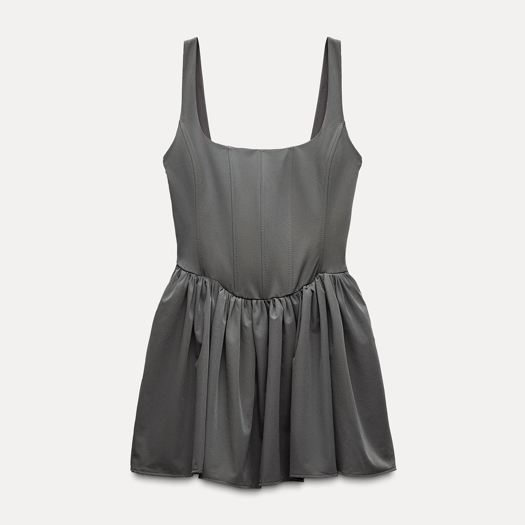 Moudda ZARA - Robe courte corset élastique fines bretelles capes - Tunisie 1