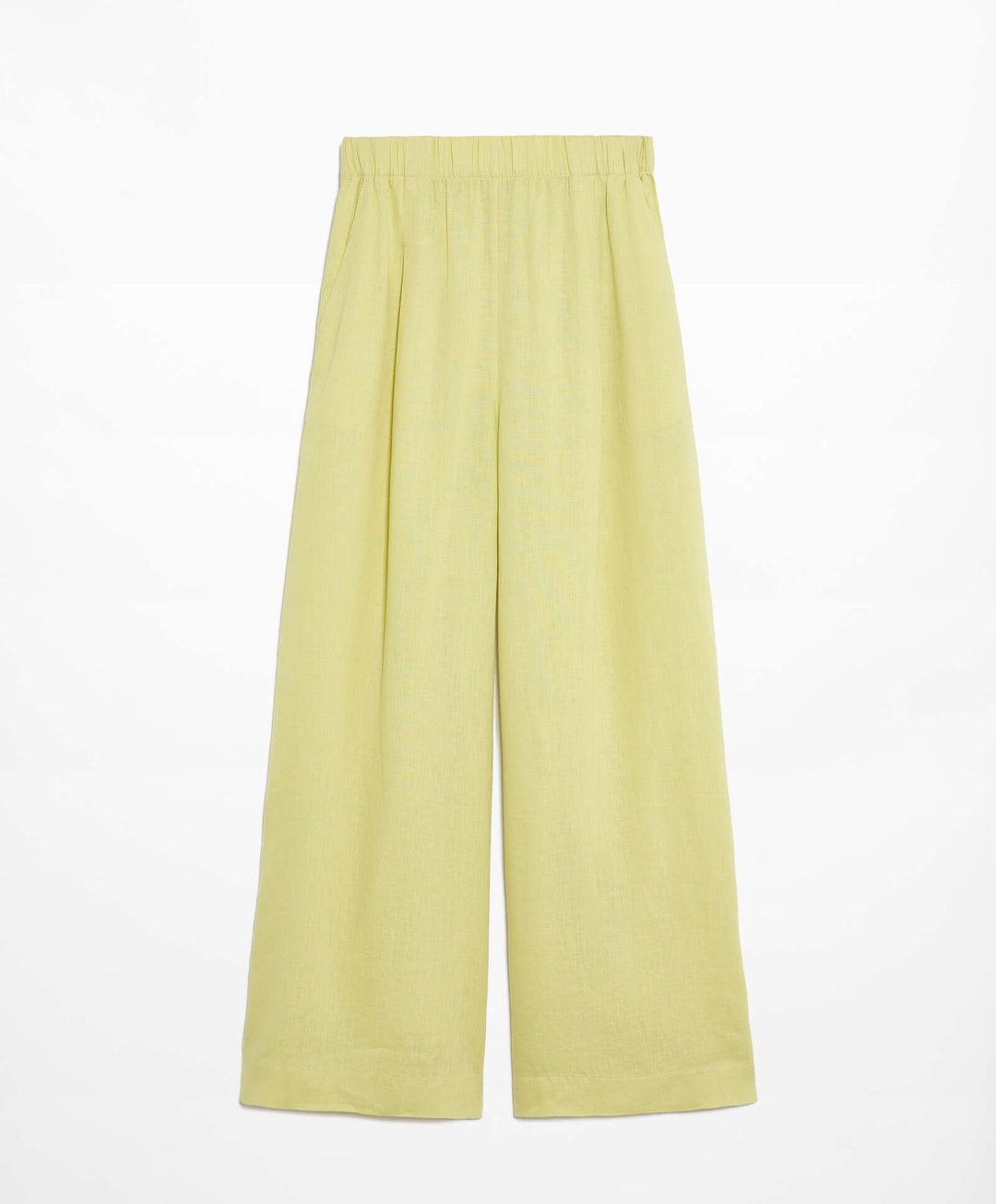 Moudda Oysho - Pantalon 100% Lin Jambe Large Taille Moyenne - Tunisie 5