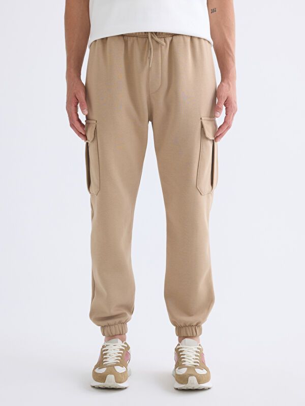 Moudda LC Waikiki - Pantalon en jersey Homme Beige foncé - Tunisie 2