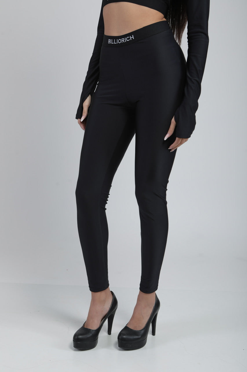 legging à taille à logo